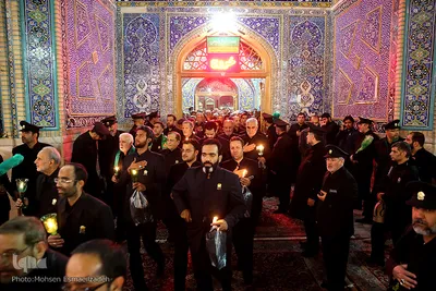 مراسم شام غریبان امام رضا(ع) در حرم مطهر رضوی