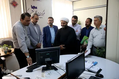 بازدید هادی مزینانی، رئیس مرکز فرهنگی خانواده ناجا از  سازمان قرآنی دانشگاهیان کشور