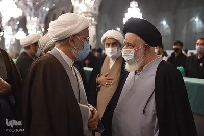 مراسم بزرگداشت آیت‌الله گرایلی در حرم رضوی