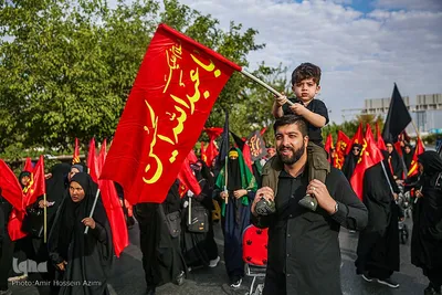 مراسم راه‍یمایی جاماندگان اربعین در شیراز