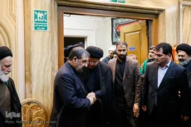 حضور محسن رضایی، دبیر مجمع تشخیص مصلحت نظام در مراسم وداع با پیکر آیت الله هاشمی شاهرودی