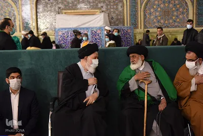 مراسم بزرگداشت آیت‌الله گرایلی در حرم رضوی