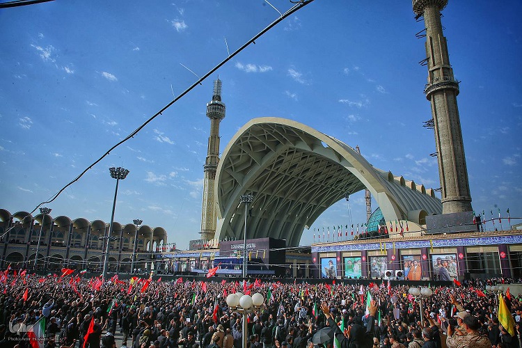 مراسم بدرقه رهبر شهید، مصلی تهران