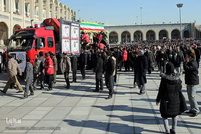مراسم تشییع ۱۶آتش نشان شهید حادثه  پلاسکو