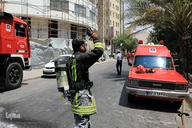 آتش سوزی در هتل آسمان شیراز