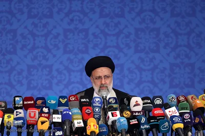 نخستین نشست خبری حجت‌الاسلام والمسلمین سیدابراهیم رئیسی، رئیس‌جمهور منتخب مردم ایران