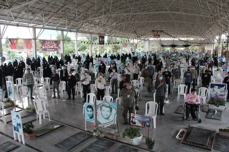 کرسی تلاوت در مزار شهدای بندرانزلی برگزار شد