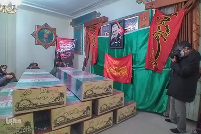 ورود پیکرهای مطهر ۹ تن از شهدای دوران دفاع مقدس به شیراز‎‎