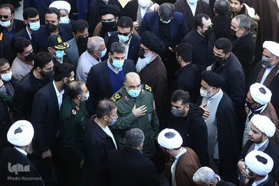 مراسم تشییع پیکر مرجع فقید شیعه، آیت‌الله‌ لطف‌الله صافی‌گلپایگانی (ره) در شهر مقدس قم