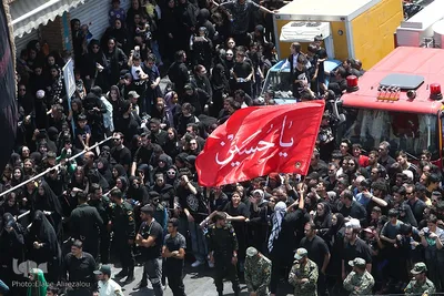 عزاداری عاشورا در چهارراه گلوبندک