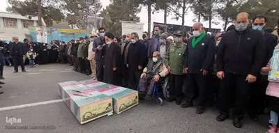 تشییع پیکر پاک ۲ شهید گمنام در خراسان جنوبی