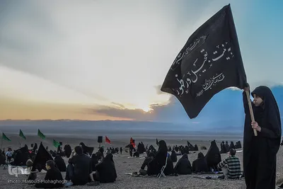 عزاداری تاسوعای حسینی در کویر «خوریان» سمنان