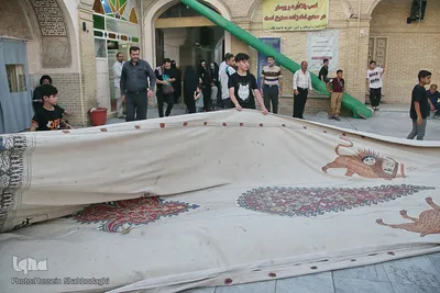 برپایی خیمه عزا در امامزاده موسی مبرقع(ع)
