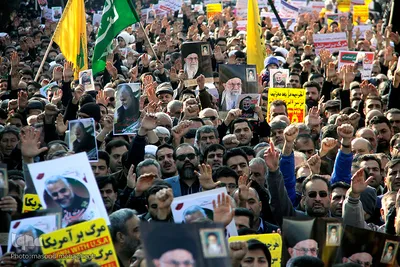 راهپیمایی مردم سمنان در پی شهادت سردار سپهبد شهید قاسم سلیمانی
