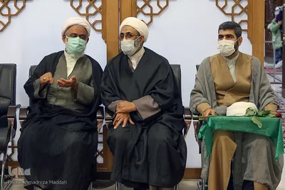 مراسم عمامه گذاری طلاب در اعیاد شعبانیه‎‎