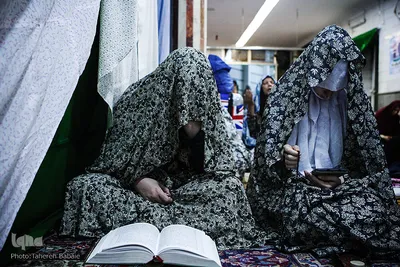 مراسم اعتکاف بانوان در مسجد باغستانی
