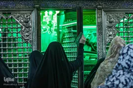 مراسم غبارروبی حرم حضرت عبدالعظیم در ایام شهادت حضرت زهرا (س)