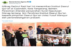 Naglunsad ang Dar-al-Quran Center sa Tangerang ng Indonesia