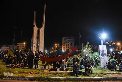 آیین عزاداری شب ششم محرم مسجد امام حسین(ع) سمنان