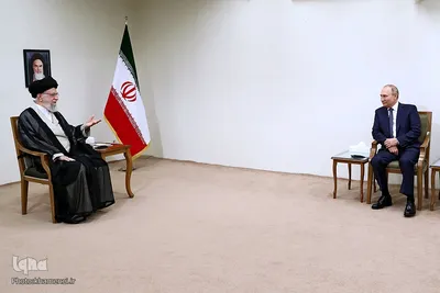 دیدار ولادیمیر پوتین، رئیس‌جمهور روسیه با آیت الله خامنه ای، رهبر معظم انقلاب