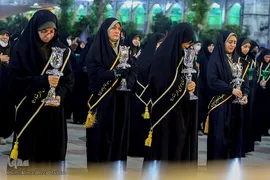 آئین شام غریبان امام رضا(ع) در حرم مطهر شاهچراغ(ع)
