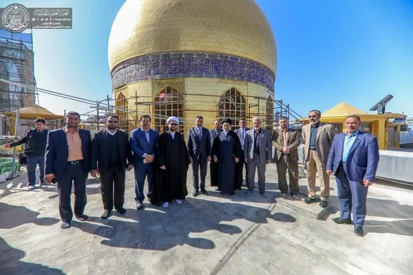 Quasi terminati lavori restauro dei minareti e cupole santuario Imam Ali (AS)
