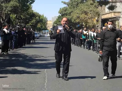 عزاداری مردم اهر در سوگ شهادت امام رضا(ع)