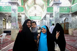 مرحله دوم انتخابات ریاست جمهوری در امامزاده حسن