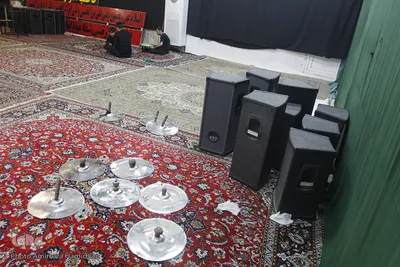 اهواز در هوای غبارگرفته سیاه پوش محرم شد
