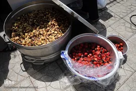 توزیع ۲۰۰۰پرس غذای گرم میان خانواده های محروم و حاشیه نشین تهران و ورامین توسط موسسه خیریه شهدای مدافع حرم استان تهران