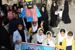 راهپیمایی روز ۱۳ آبان در شهرستان اهر