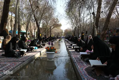 آیین جزء‌خوانی قرآن کریم در چهارباغ اصفهان