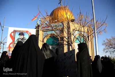 آیین تشییع پیکر شهید مدافع حرم، شهید محمد قنبریان در سمنان