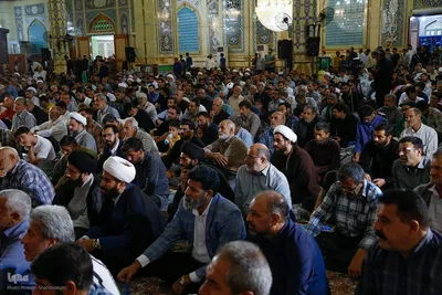 قرائت دعای عرفه در مسجد مقدس جمکران