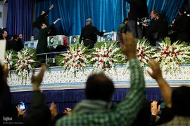«مراسم وداع» مردم با رئیس جمهور در مصلی