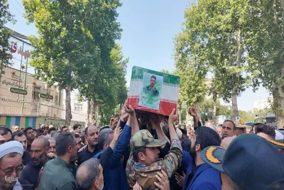 مراسم وداع با شهید امیرحسین باقرلو‎ در خوی