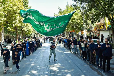 آیین پیاده‌روی جاماندگان اربعین حسینی در بجنورد