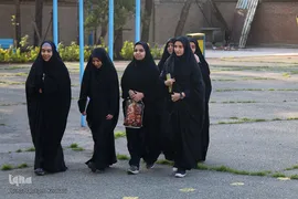 ورود متسابقین به محل آزمون