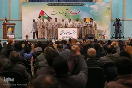 اجتماع جامعه قرآنی در حمایت از مردم مظلوم غزه