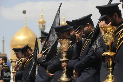 عزاداری خادمان حضرت معصومه در روز شهادت امام جواد(ع)