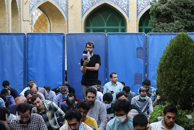 مراسم دعای عرفه در مسجد دانشگاه شریف