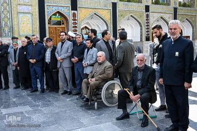 مراسم تشییع کاظم محمدزاده در حرم مطهر رضوی