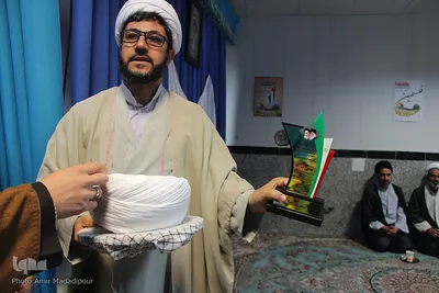 مراسم عمامه گذاری طلاب حوزه علمیه سفیران هدایت بیرجند