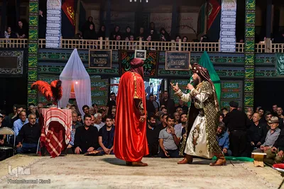 مراسم تعزیه خوانی در حسینیه اعظم برغان / البرز