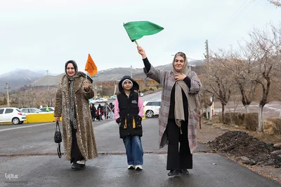 راهپیمایی خودرویی در قزوین به مناسبت نیمه شعبان