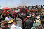 دسته عزاداری روز عاشورا در همدان‎