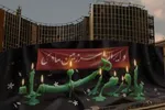دیوارنگاره میدان ولیعصر تهران به نام حضرت زهرا(س) مزین شد