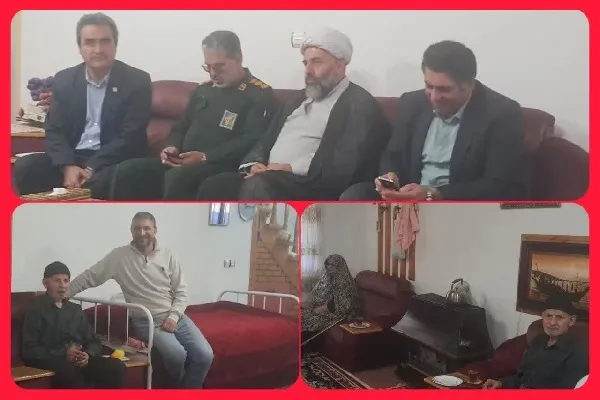 دیدار مسئولان شهرستان نور با خانواده شهید سید احمد علوی