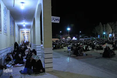 احیای شب بیست و یکم ماه مبارک رمضان در امامزاده سیدجعفر محمد(ع) یزد