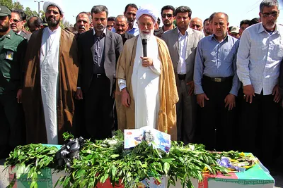 تشییع پیکر شهید اسدالله قربانی از شهدای مدافع حرم